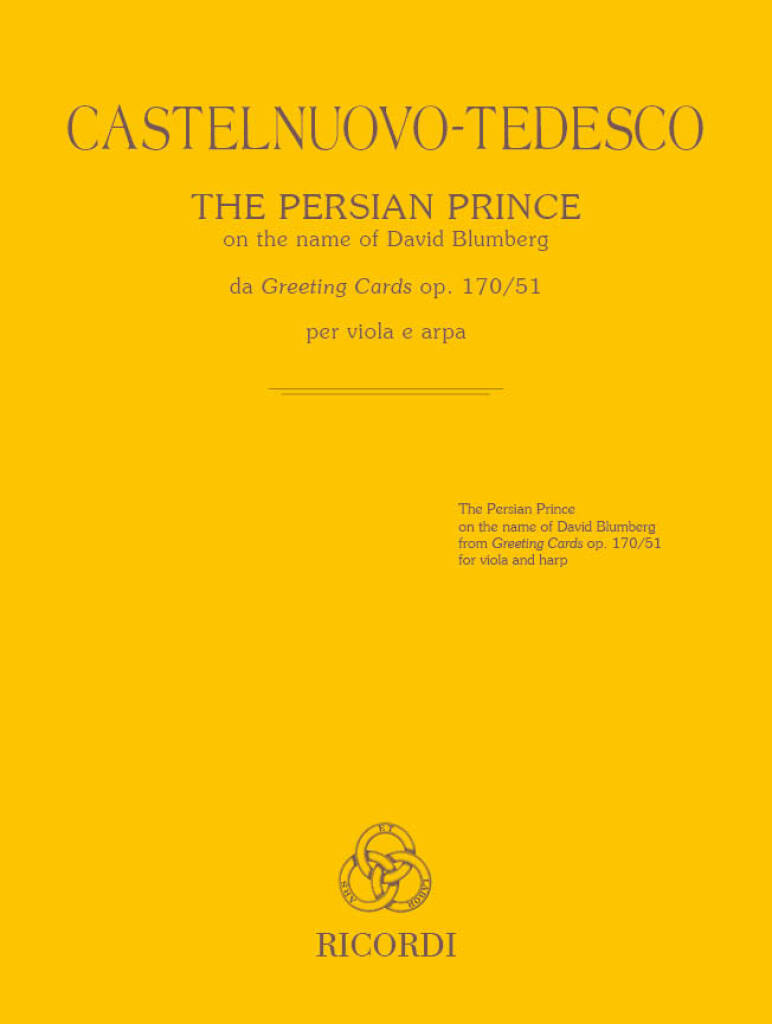 The Persian Prince per viola e arpa
